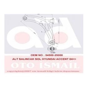 KAPIMSAN 10-71520 Sol Alt Salıncak