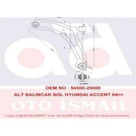KAPIMSAN 10-71520 Sol Alt Salıncak