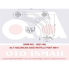 KAPIMSAN 19-70541 C3 Picasso Sağ Alt Salıncak