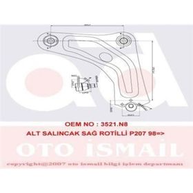 KAPIMSAN 19-70541 C3 Picasso Sağ Alt Salıncak