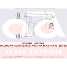 KAPIMSAN KPM-18-70119 Vectra Komple Sağ Alt Salıncak