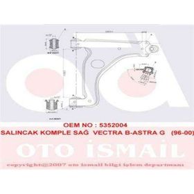 KAPIMSAN KPM-18-70119 Vectra Komple Sağ Alt Salıncak