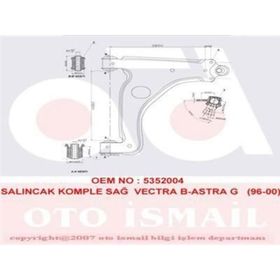 KAPIMSAN KPM-18-70119 Vectra Komple Sağ Alt Salıncak