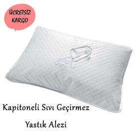 Kapitoneli 50x70 cm Sıvı Geçirmez Yastık Alezi