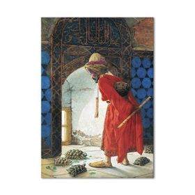 Kaplumbağa Terbiyecisi Dev Boyut 100x150 Kanvas Tablo