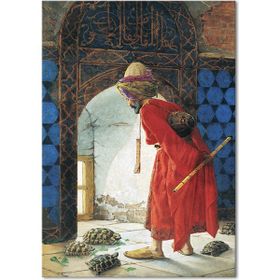 Kaplumbağa Terbiyecisi Dev Boyut 100x150 Kanvas Tablo