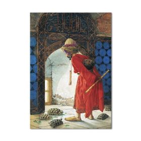 Kaplumbağa Terbiyecisi Dev Boyut 100x150 Kanvas Tablo