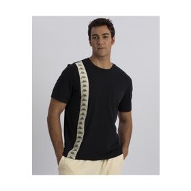 Kappa 222 Banda Ecop Regular Fit Siyah Erkek Tişört
