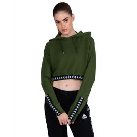 Kappa 222 Banda Vanity Tk Green Parsley Black Kadın Sweatshirt