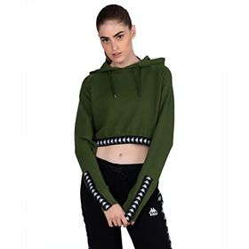 Kappa 222 Banda Vanity Tk Green Parsley Black Kadın Sweatshirt