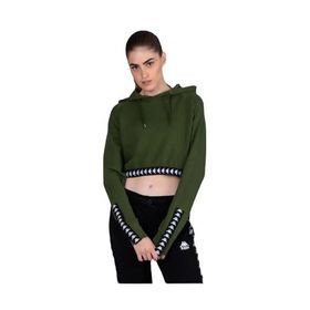 Kappa 222 Banda Vanity Tk Green Parsley Black Kadın Sweatshirt