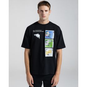 Kappa 311S1TW-005 Authentic Graphik Gerry Erkek Siyah T-shirt