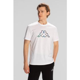 Kappa 321W4GW-001 Logo Brian Beyaz Yuvarlak Yaka Erkek T-shirt