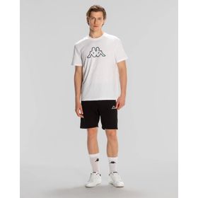 Kappa 321W4GW-001 Logo Brian Beyaz Yuvarlak Yaka Erkek T-shirt