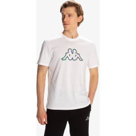 Kappa 321W4GW-001 Logo Brian Beyaz Yuvarlak Yaka Erkek T-shirt