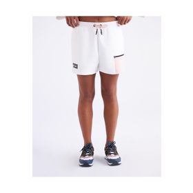 Kappa 331F7Mwa04 W Authentic Tier1 Lazard Normal Bel Regular Fit Düz Beyaz Kadın Şort