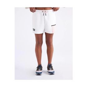 Kappa 331F7Mwa04 W Authentic Tier1 Lazard Normal Bel Regular Fit Düz Beyaz Kadın Şort