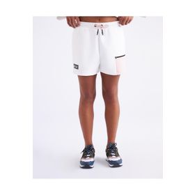 Kappa 331F7Mwa04 W Authentic Tier1 Lazard Normal Bel Regular Fit Düz Beyaz Kadın Şort