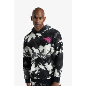 Kappa 331H13W-A0J-X Authentic Graphik Gimmy Erkek Siyah Sweatshirt