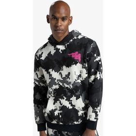 Kappa 331H13W-A0J-X Authentic Graphik Gimmy Erkek Siyah Sweatshirt