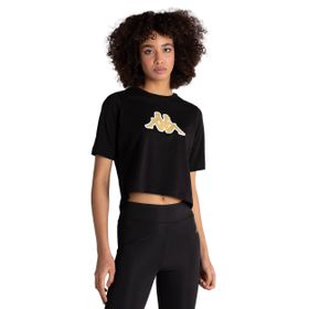 Kappa 331L23W Logo Teoin Siyah Kadın T-Shirt
