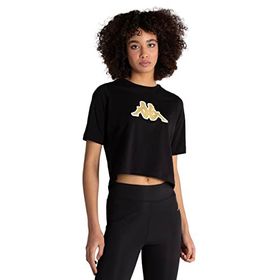 Kappa 331L23W Logo Teoin Siyah Kadın T-Shirt