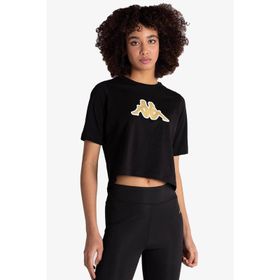Kappa 331L23W Logo Teoin Siyah Kadın T-Shirt