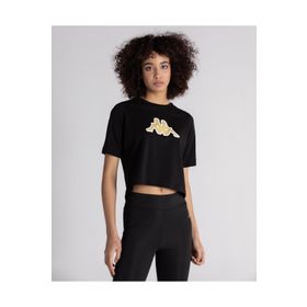 Kappa 331L23W Logo Teoin Siyah Kadın T-Shirt