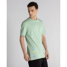 Kappa 331M1LW AUTHENTIC WINAY Bisiklet Yaka Düz Mavi Erkek T-shirt