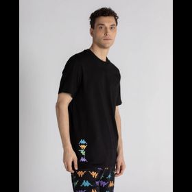 Kappa 331M1LW AUTHENTIC WINAY Bisiklet Yaka Düz Siyah Erkek T-shirt