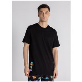 Kappa 331M1LW AUTHENTIC WINAY Bisiklet Yaka Düz Siyah Erkek T-shirt