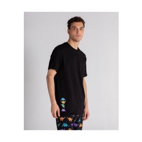 Kappa 331M1LW AUTHENTIC WINAY Bisiklet Yaka Düz Siyah Erkek T-shirt