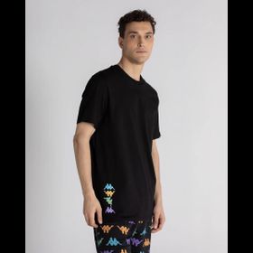 Kappa 331M1LW AUTHENTIC WINAY Bisiklet Yaka Düz Siyah Erkek T-shirt