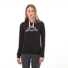 Kappa 341H3MW-005 Siyah Logo Belle Slim TK Kadın Sweatshirt