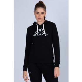 Kappa 341H3MW-005 Siyah Logo Belle Slim TK Kadın Sweatshirt