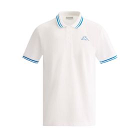 Kappa 351C7MWA53 M LOGO MALTAX 5 MSS Düz Beyaz Erkek Polo T-shirt