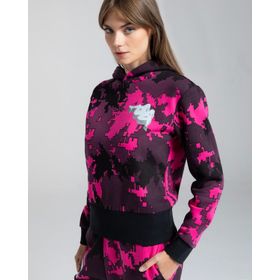 Kappa 351E3FWA23 Authentic Graphik Grace Siyah Kadın Sweatshirt