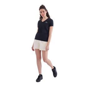 Kappa 361D5Uw005 W Logo Cabou Bisiklet Yaka Regular Fit Düz Siyah Kadın T-Shirt