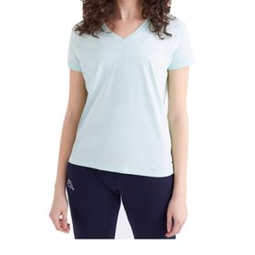 Kappa 361D5Uwxcd W Logo Cabou Bisiklet Yaka Regular Fit Düz Yeşil Kadın T-Shirt