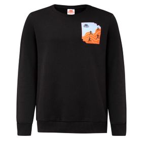 Kappa 361G7PW-005 Authentic Graphic Erkek Siyah Sweatshirt
