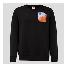 Kappa 361G7PW-005 Authentic Graphic Erkek Siyah Sweatshirt