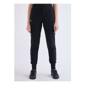 Kappa 371E82W005 W Logo Theek Slim Normal Bel Lastikli Fit Düz Siyah Kadın Eşofman Altı