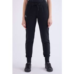 Kappa 371E82W005 W Logo Theek Slim Normal Bel Lastikli Fit Düz Siyah Kadın Eşofman Altı