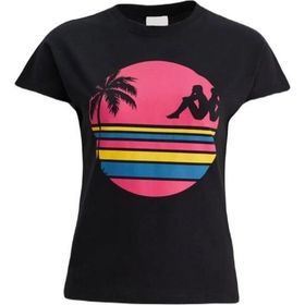 Kappa 371E8CW-A0B1 Siyah Authentic Sand Pakita Kadın T-Shirt