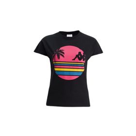 Kappa 371E8CW-A0B1 Siyah Authentic Sand Pakita Kadın T-Shirt