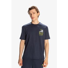 Kappa 371S8IW-XCT Authentic Space Jump Lacivert Yuvarlak Yaka Erkek T-shirt