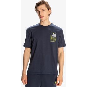Kappa 371S8IW-XCT Authentic Space Jump Lacivert Yuvarlak Yaka Erkek T-shirt