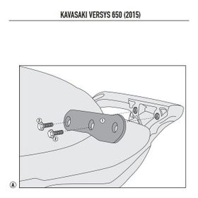 Kappa 4114KIT Kawasaki Versys 650 15-17 Motosiklet Yan Çanta Taşıyıcı Bağlantı Kiti