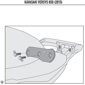 Kappa 4114KITK Kawasaki Versys 650 15-19 Yan Çanta Taşıyıcı Bağlantı Kiti