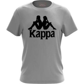 Kappa Baskılı Gri Melanj T-Shirt